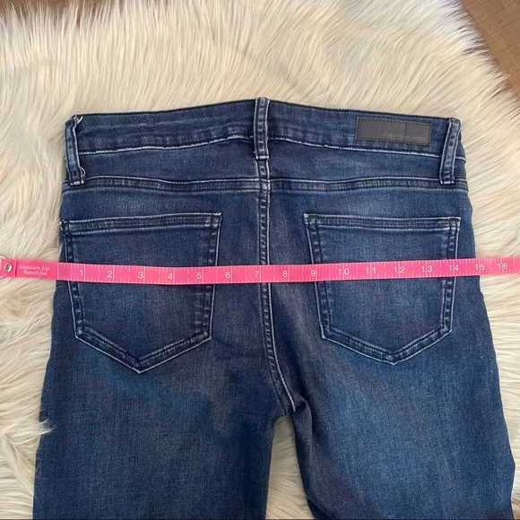 Calvin Klein Dark Wash Slim Boyfriend Jeans - Picture 10 of 12
